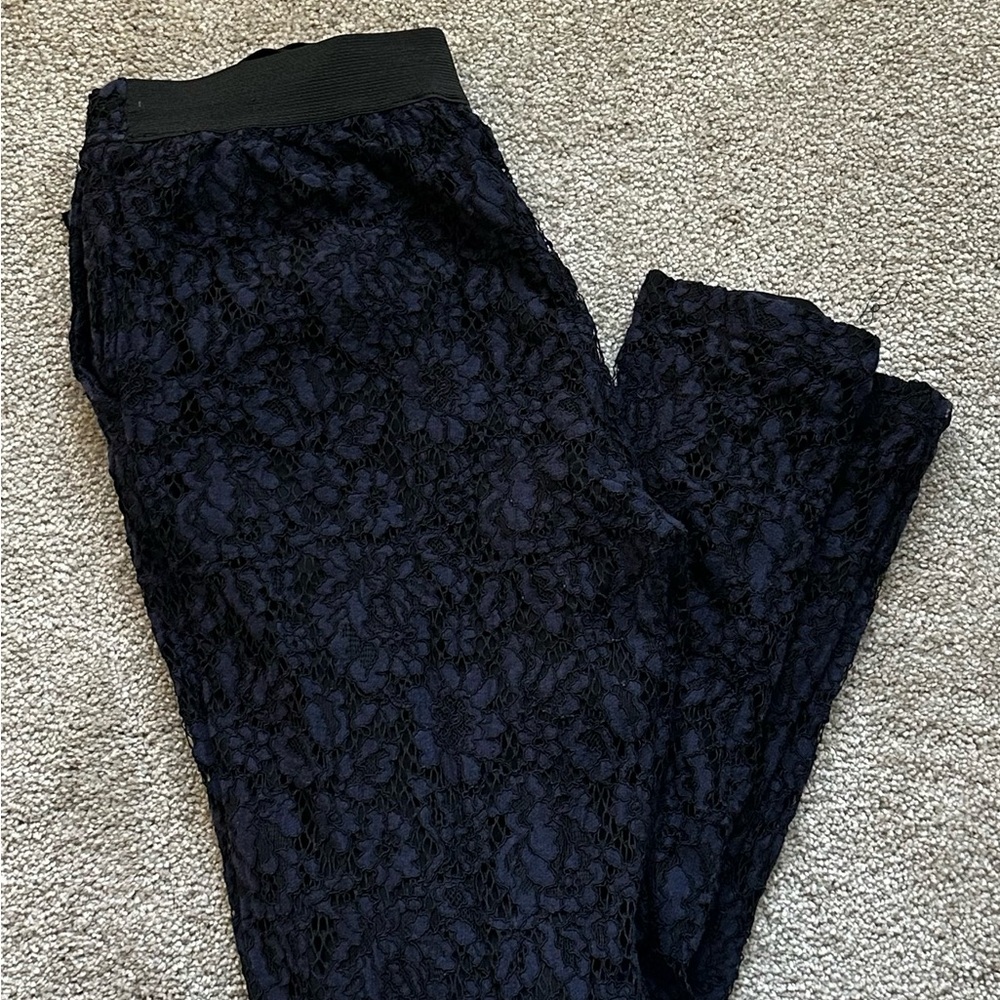 Black Lace Pants